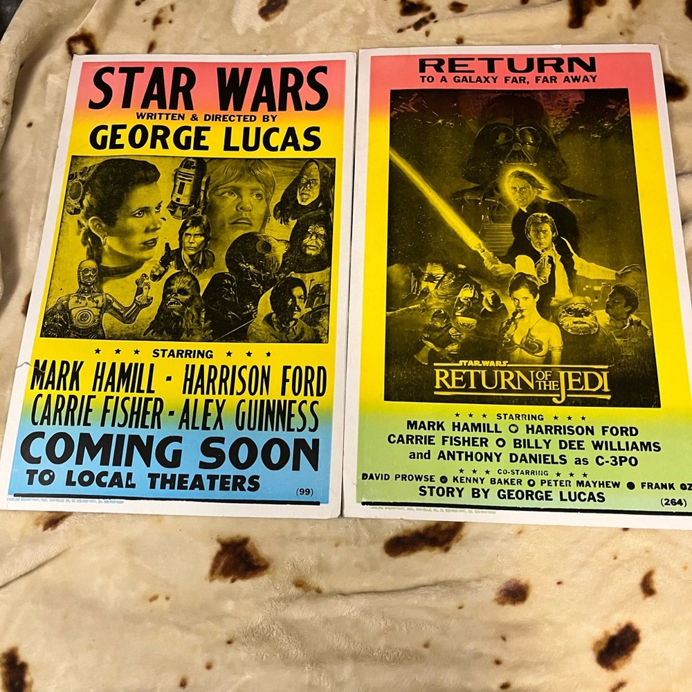 2 Vintage Star Wars Posters